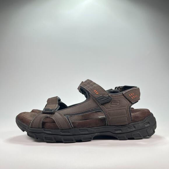 Skechers Relaxed Fit Brown Extra Wide Lightweight Shoes 64487EWW Men’s Size 9 - Picture 4 of 11